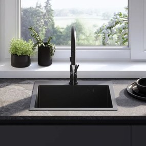 Chiuveta inox Leo 50 negru