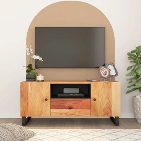 vidaXL Dulap TV, 105x33,5x46 cm, lemn masiv de acacia&amp;lemn prelucrat