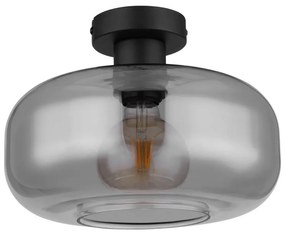 Plafoniera design modern Giuseppe negru, fumuriu