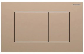 Clapeta de actionare Geberit Sigma40 Slim rosu-auriu finisaj periat