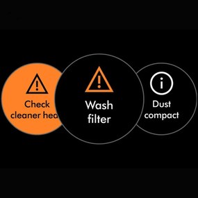 Aspirator vertical Dyson V16 Piston Submarine 492969-01, 315AW, 900W, 1.3L, 70 min, CleanCompaktor™, Hyperdymium™, Umed/uscat, HEPA, LCD, Negru/Cupru