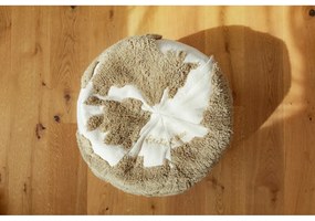 Fotoliu puf pentru copii verde-crem World Map – Lorena Canals