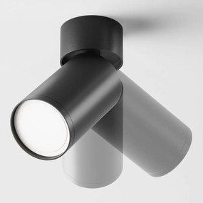 Aplica de perete / tavan design tehnic Focus S negru