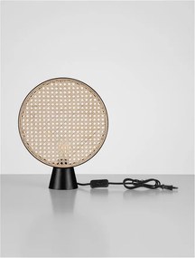 Veioza/Lampa de masa decorativa ratan natural, TIERRA D 30cm