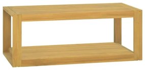 vidaXL Dulap de baie suspendat, 90x45x35 cm, lemn masiv de tec