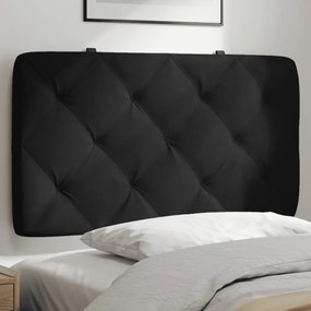 374704 vidaXL Pernă tăblie de pat, negru, 80 cm, catifea