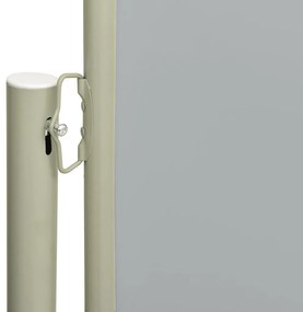 Copertină laterală retractabilă de terasă, gri, 200x600 cm