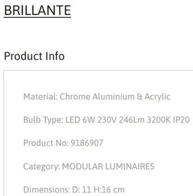 Plafoniera LED design decorativ BRILLANTE