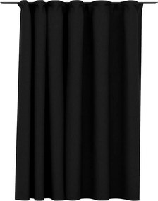 vidaXL Draperie opacă, aspect de in, antracit, 290 x 245 cm, cârlige