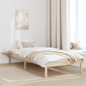 vidaXL Cadru de pat cu mese laterale Maro 100 x 200 cm Maro