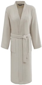 Halat de casă gofrat unisex PIQUE M Bej deschis / Light beige