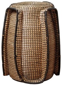 Taburet, din seagrass si metal, Quadrumac