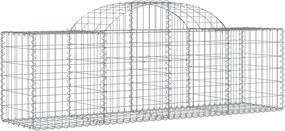 vidaXL Coș gabion arcuit 200x50x60/80 cm fier galvanizat