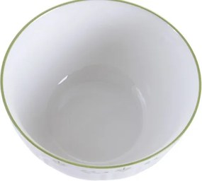 Bol stil Mediterraneean verde , din portelan , "Oliv"