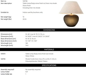 Veioza, Lampa de masa LUX Bayly