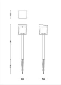 Philips BLAISE LED/1,5W/3,7V 3000K lampă solară cu senzor IP44