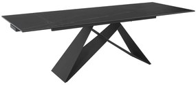 Masa extensibila Westin Ceramic Sahara negru/negru mat L160-240 cm