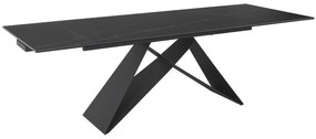 Masa extensibila Westin Ceramic Sahara negru/negru mat L160-240 cm