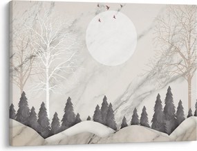 Tablou - Peisaj de iarnă (70x50 cm)