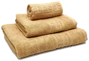 Set 3 prosoape de baie 70x130 cm, 50x90 cm, 30x50 cm, bumbac