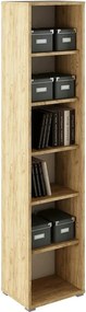 Biblioteca RIOMA TYP 02, stejar artisan, DTD laminat, 50x38x218 cm