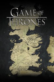 Poster de artă Game of Thrones - Westeros map