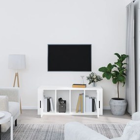 Comoda TV, alb, 100x35x40 cm, lemn prelucrat 1, Alb