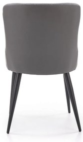 Scaun de bucaterie Kurt, gri/negru