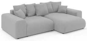 Colțar gri deschis extensibil/cu spațiu de depozitare (cu colț variabil) Luma – Ropez