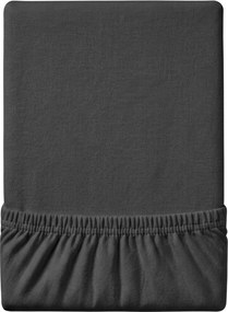 Cearsaf Jersey EXCLUSIVE cu elastic 90x200 cm gri inchis Gramaj (densitatea fibrelor): Lux (190 g/m2)