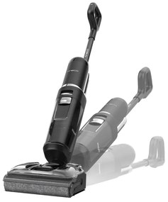 Aspirator vertical Tineco Floor One S7 Stretch Ultra, 230W, 21 kPa, Curatare umeda, Autonomie 50 min, 3 moduri, Sistem de auto-curățare FlashDry, LED display, Negru