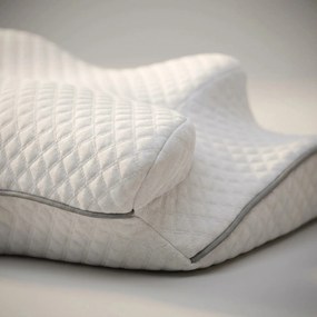 Perna cervicala ortopedica CERVI-SAN Ortho reglabila memory foam, husa lavabila