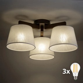 BRILAGI - lustră LED aplicată LATTE 3xE27/15W/230V pin/bej