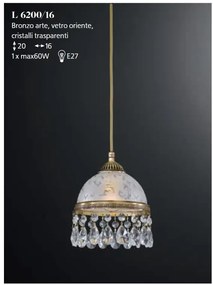 Lustra design clasic realizata manual din alama si Cristal Scholer 6200