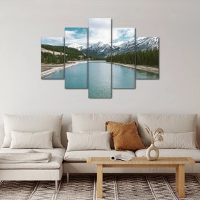 Tablou cu peisaj montan (150x105 cm)
