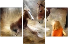 Tablou - Bine ai venit, căluțul mic (90x60 cm)