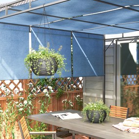 Outsunny Ghivece pentru plante de exterior și interior, auto-udare, ghivece suspendate cu lanțuri metalice, 4 bucăți, negru | Aosom Romania