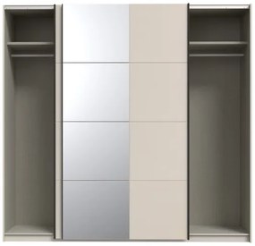 Dulap ODEN cu oglindă, 220 x 210 cm, bej