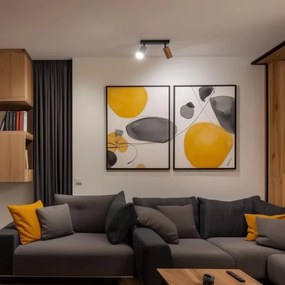 Spot Brilagi SELE 2xGU10/30W/230V negru/bej