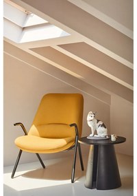 Fotoliu Teulat Dins, înălțime 90 cm, galben