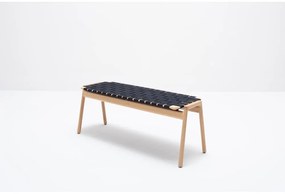 Bancă negru/natural Klupa - Gazzda