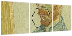 Tablou - Portrait of Vincent van Gogh, reproducere (cu ceas) (90x30 cm)