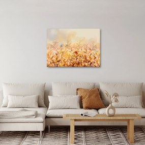 Tablou - Frunze în culori de toamnă, pictură în ulei (70x50 cm)