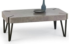 Masuta EMILY GREY, gri/negru, 110x60x42 cm