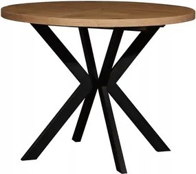 Masa bucatarie mdf rotund texturata, R70 X 75 cm