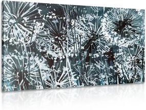 Tablou păpădie cu elemente abstracte