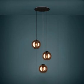 Lustră pe cablu Eglo 390094 CORDOBA 3xE27/40W/230V cupru