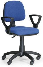 Scaun de lucru Milano cu cotiere, albastru
