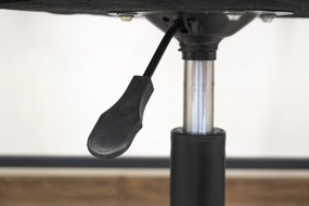 JAKS Scaun de birou din piele ecologică neagră Noto