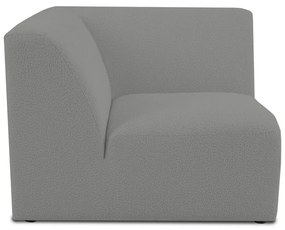 Modul pentru canapea gri cu tapițerie din stofă bouclé (cu colț variabil) Roxy – Scandic